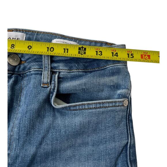 Frame Blue Le Crop Stretch Mini Boot Cropped Pants Women Size 30 | 30-2 - Picture 5 of 9